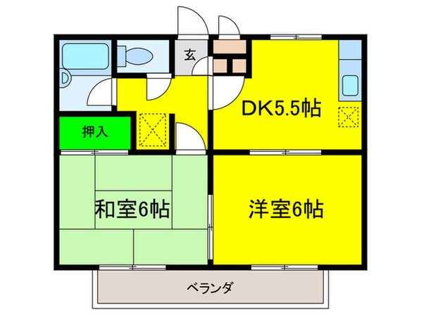 グレイス西取石の物件間取画像